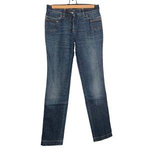 Dolce & Gabbana Vintage Jean Leopard Patch Logo Size 38